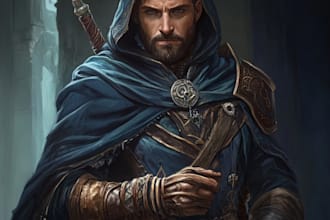 do a dnd character art and dnd character art