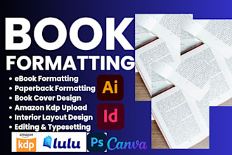 write, format, design poetry book, prose, poem, novel, non fiction book for KDP