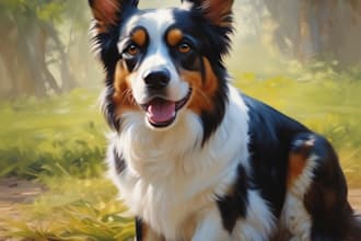 create a digital pet portrait of your dog, cat