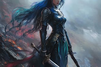 create original characters, fanart, and fantasy portraiture