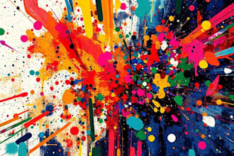 create abstract geometric digital art