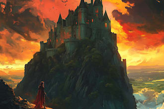 make a epic fantasy illustration