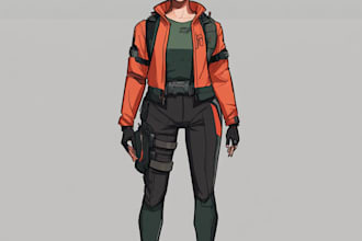 design stunning sci fi, cyberpunk, fantasy characters or concept art