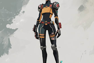 do sci fi and fantasy scene concept art illustrations
