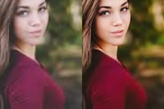 do natural portrait retouching and professional photo editing