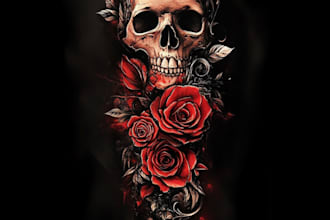 desing a tattoo in realistic style