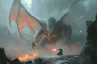 create epic fantasy illustration