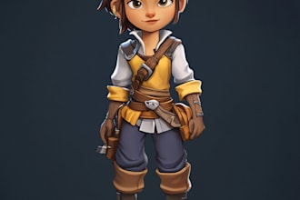 design professional characters for 2d games in unity