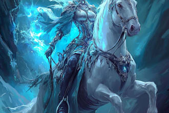 create original characters, fanart, and fantasy portraiture