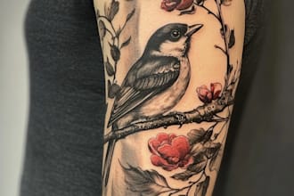 create your line art custom tattoo design and illustration