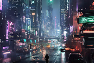 do cyberpunk, cyberpunk city, scifi art for you
