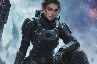 design stunning sci fi portrait art