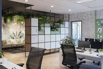 design book office interior, clinic, sport bar, restaurant, yoga, floorplan, gym