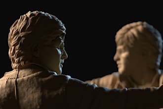 print, paint and ship your 3d model, miniature or stl model, colored 3d printing