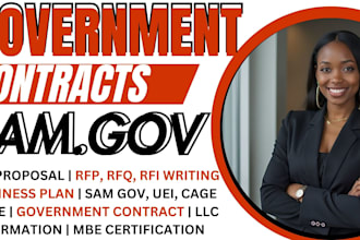 find US rfps rfq submit bid proposal for government contract sam gov cage code
