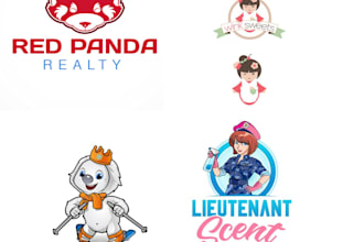 design vtuber kawaii cute anime baby cartoon  logo