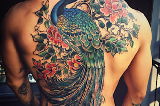 draw a realistic tattoo design