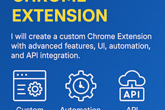 a custom chrome extension for you from scratch