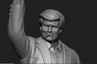3d character model for render game sculpt design for display,2d 3d,sculpt tofix