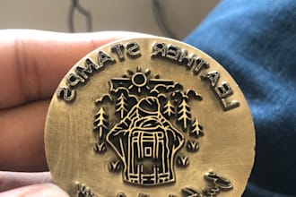 make custom heat stamp for leather or wood