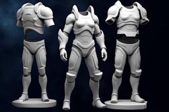 convert 2d to 3d cosplay models cosplay armor helmet mask stl design 3d printing