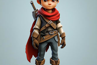 do character art, 2d game character art in unique style