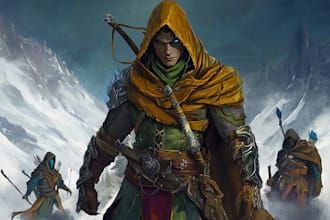 make a amazing dnd party d and d character for you