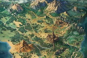 draw fantasy maps and city maps