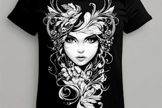 provide tshirt design and screen printing color separation