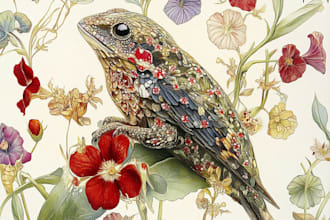 make any floral, animal or botanical art