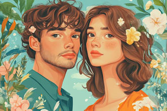 make a vintage couple portrait