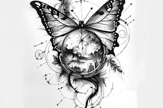 create a unique and custom tattoo design
