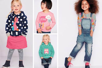 create ai kid model for brand, eye catching models, fashion cloth, baby teether