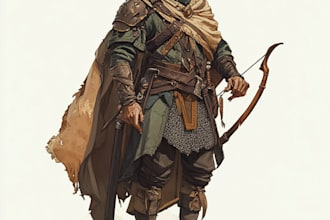 create you a superb dnd character, fantasy, horror, and gaming art