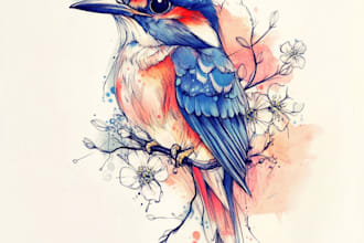 create original custom japanese colorful tattoo design