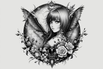 create a tattoo design of tattoo sleeve