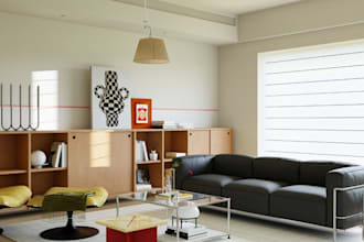 renovate vintage style living room interior, home cinema,wardrobe furniture, cgi