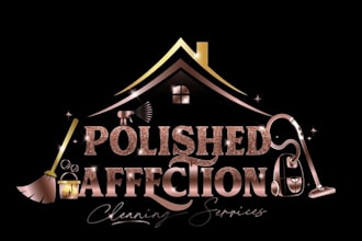 design a professional modern cleaning and maintenance logo