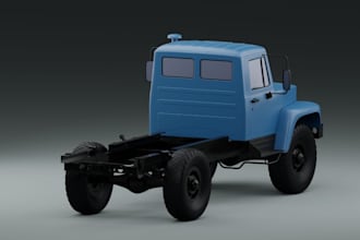 high poly 3d truck exterior render,body kit,3d toy, blender model,print stl file