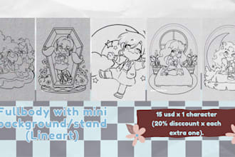 your favorite character or oc in kawaii chibi anime style