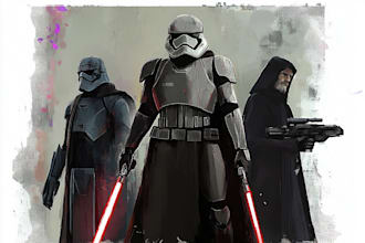 draw your star wars sci fi character art