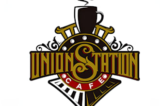 create a professional coffee shop logo design