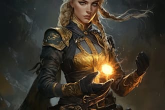 do dnd art, fantasy character, creature, and dnd party