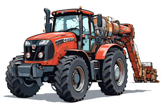 make vector cartoon car illustration from your photo