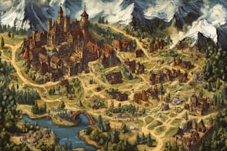 draw a custom map for fantasy, scifi, book or boardgame