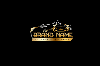 design unique automotive car racing and rucking, garage logo