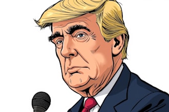 draw satire, editorial or political cartoons for you