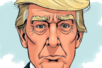 make a political themed comic cartoon for you
