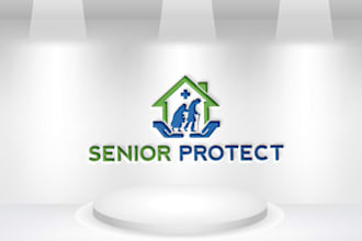 make elegant,protect insurance medical logo with custom look