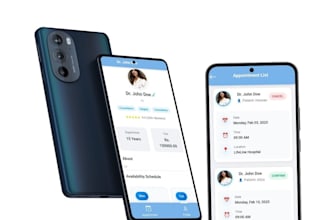 provide a doctor booking mobile app and web